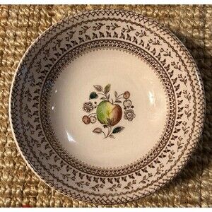 Johnson Bros:  "Fruit Sampler" Old Grantite 6" Cereal Bowl: Thanksgiving